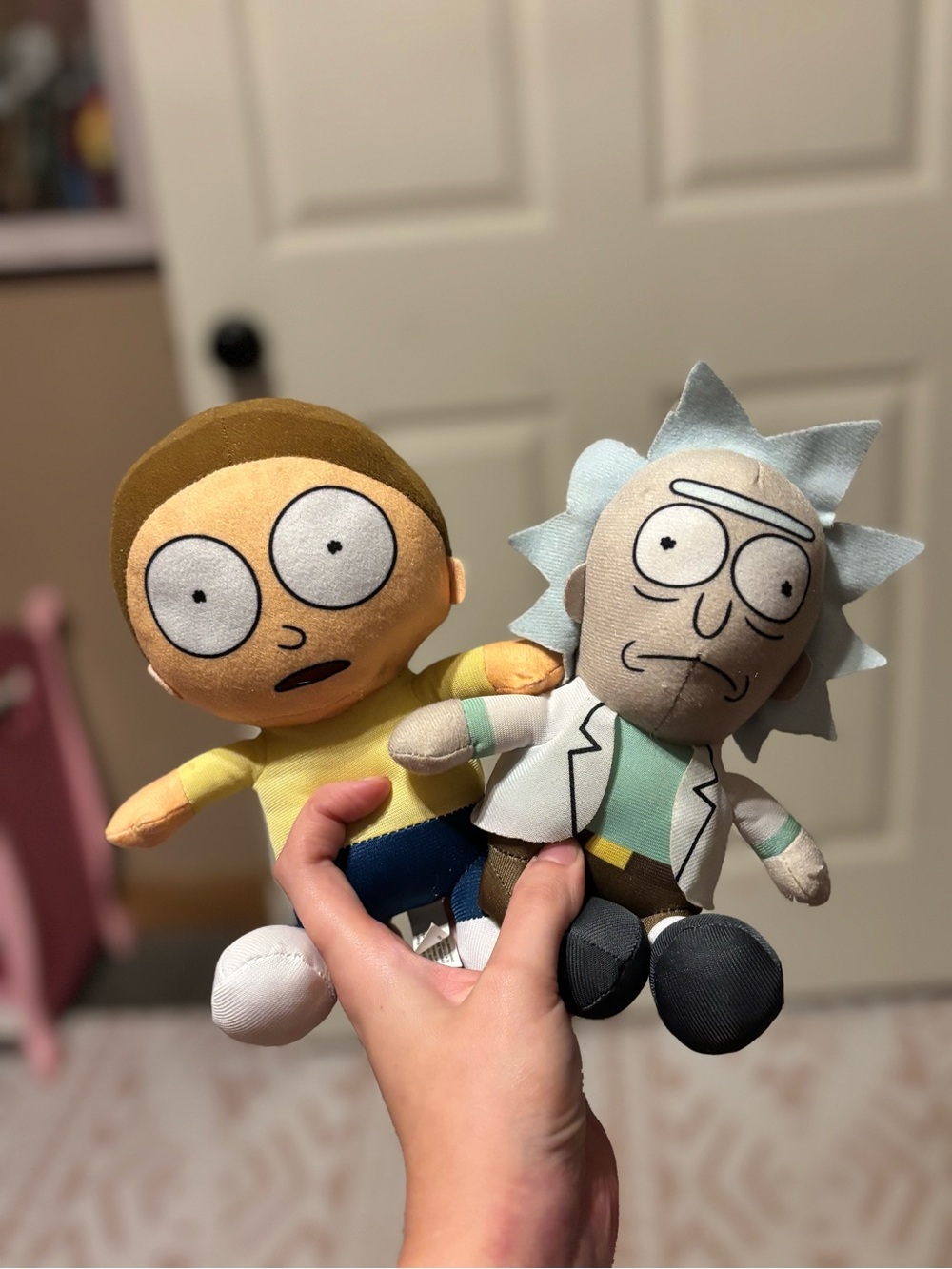 Rick and Morty Plush Duo - Rick (Light Blue/Gray) & Morty (Yellow)